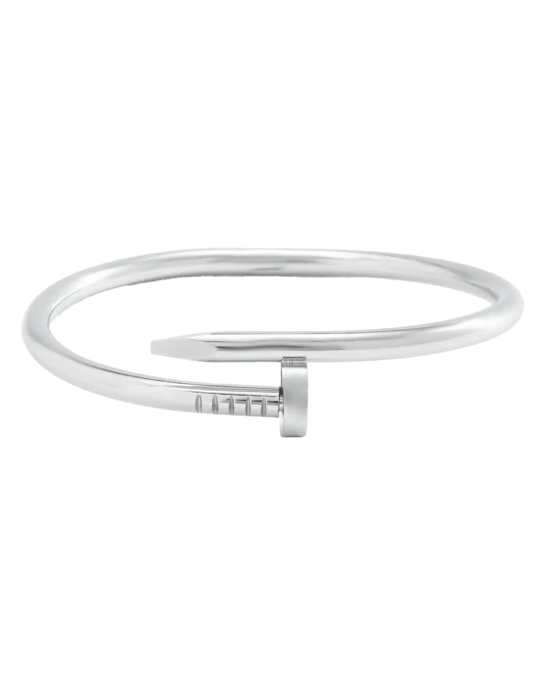 دستبند استیل زنانه کارتیر CARTIER مدل میخ کد 1454 رنگ نقره ای طرح میخ دخترانه و رنگ ثابت و جواهری ضد حساسیت همراه با جعبه و بهترین قیمت