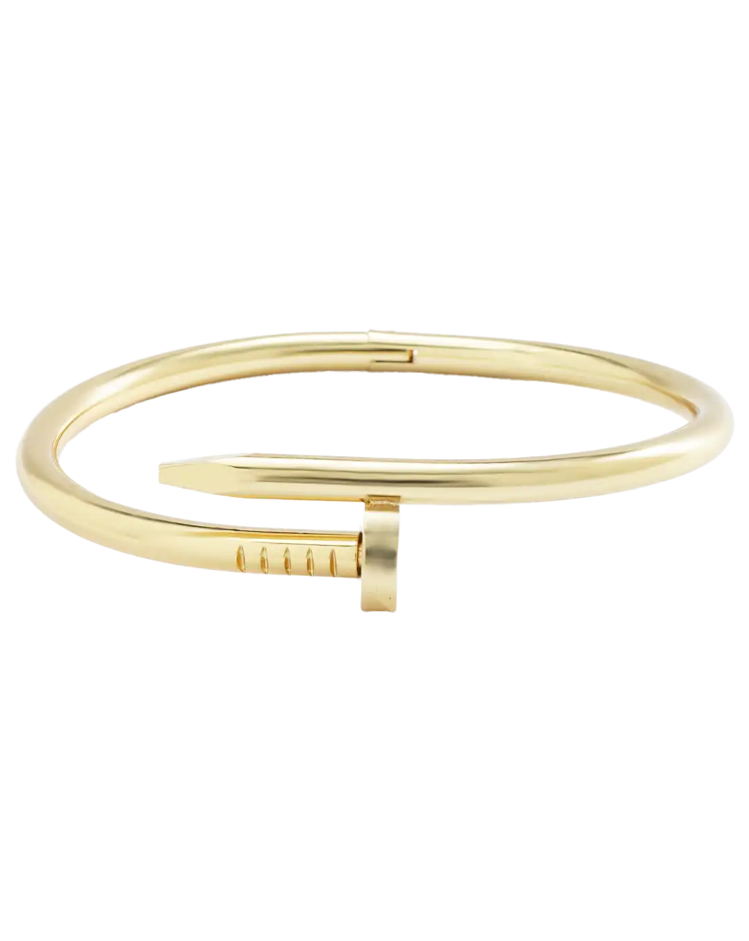 دستبند استیل زنانه کارتیر CARTIER مدل میخ کد 1455 رنگ طلایی طرح میخ دخترانه و رنگ ثابت و جواهری ضد حساسیت همراه با جعبه و بهترین قیمت